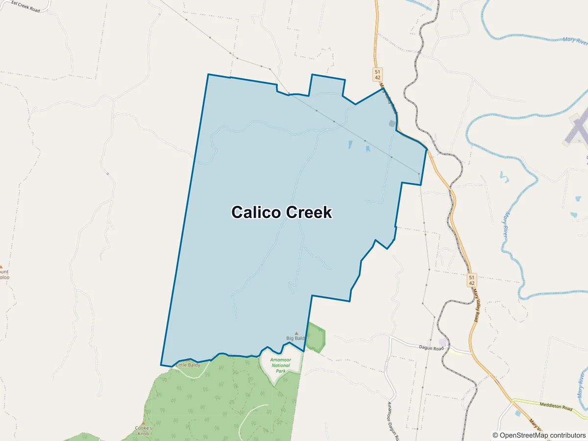 Map of Calico Creek, QLD, Australia