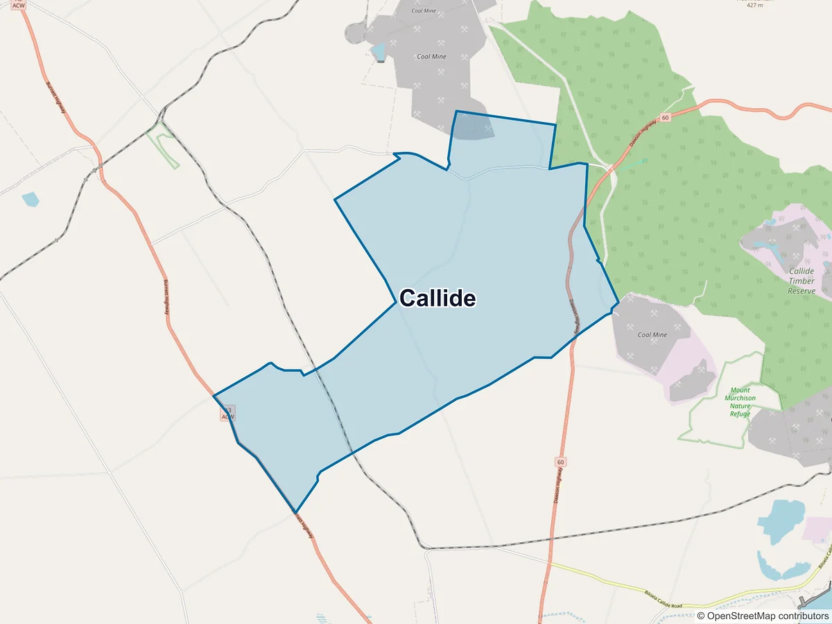 Map of Callide, QLD, Australia