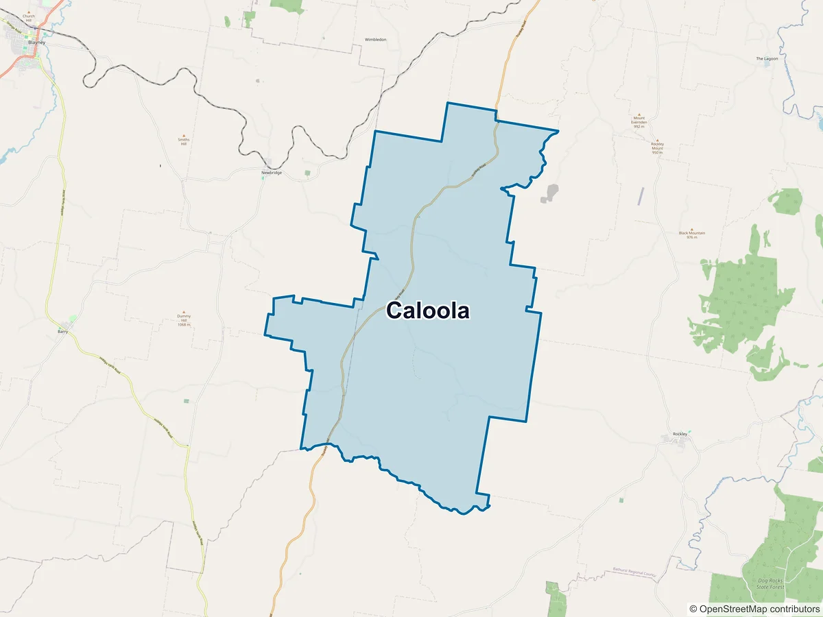 Map of Caloola, NSW, Australia