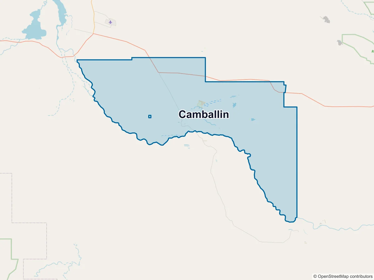 Map of Camballin, WA, Australia