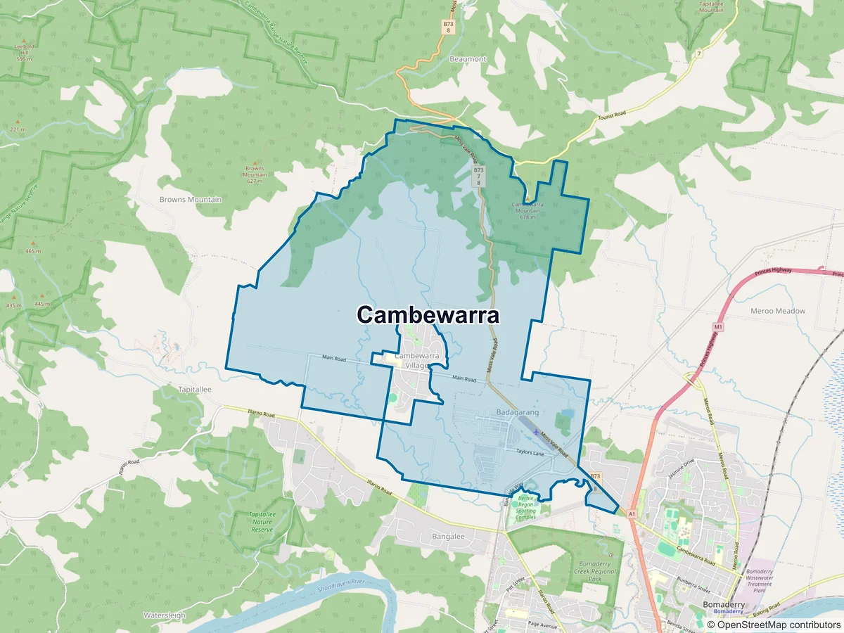 Map of Cambewarra, NSW, Australia