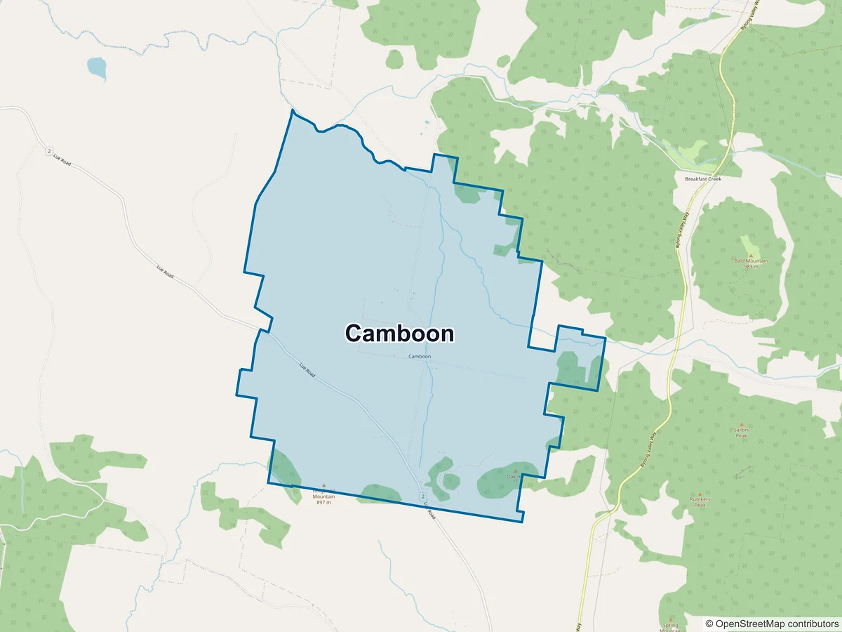 Map of Camboon, NSW, Australia
