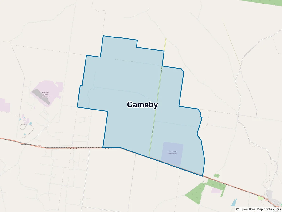 Map of Cameby, QLD, Australia