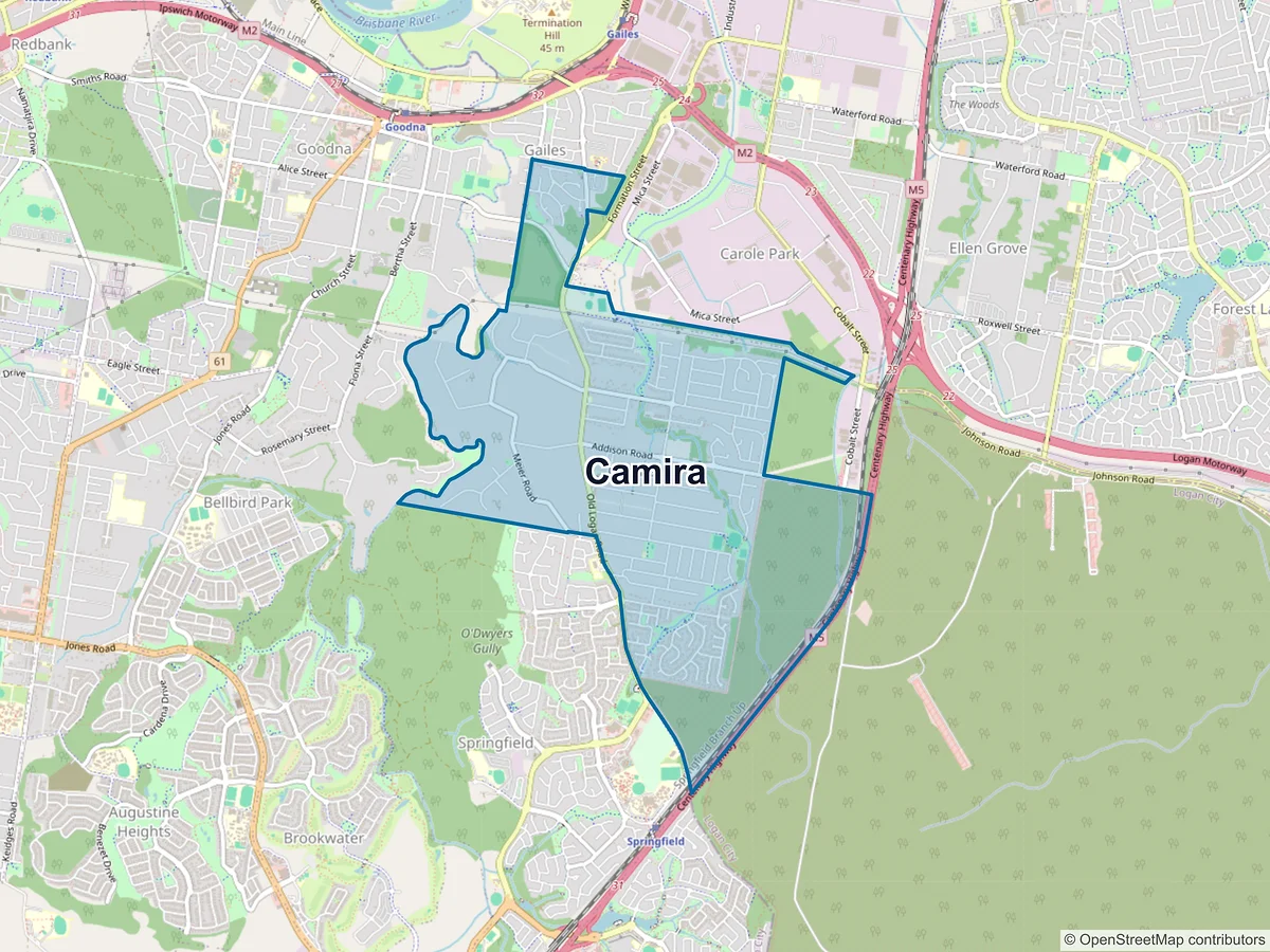 Map of Camira, QLD, Australia