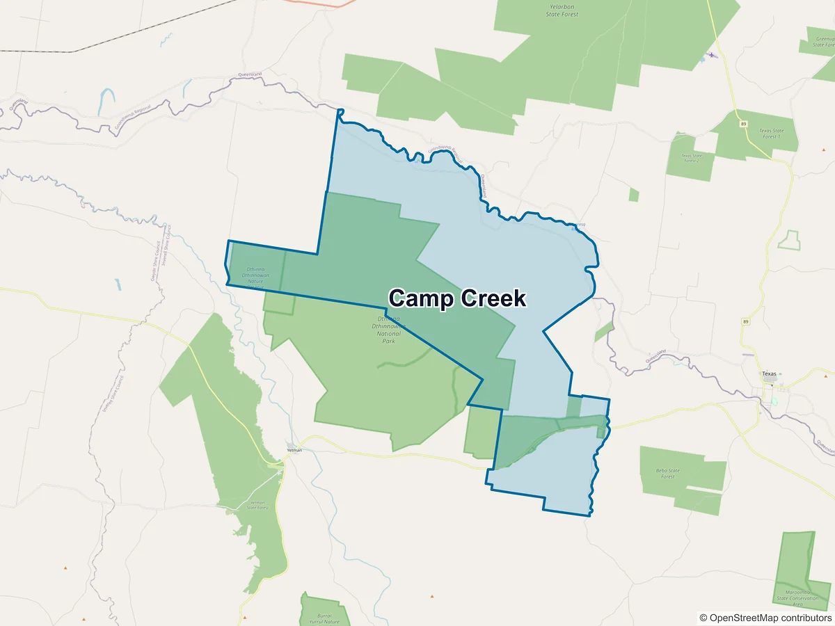 Map of Camp Creek, NSW, Australia