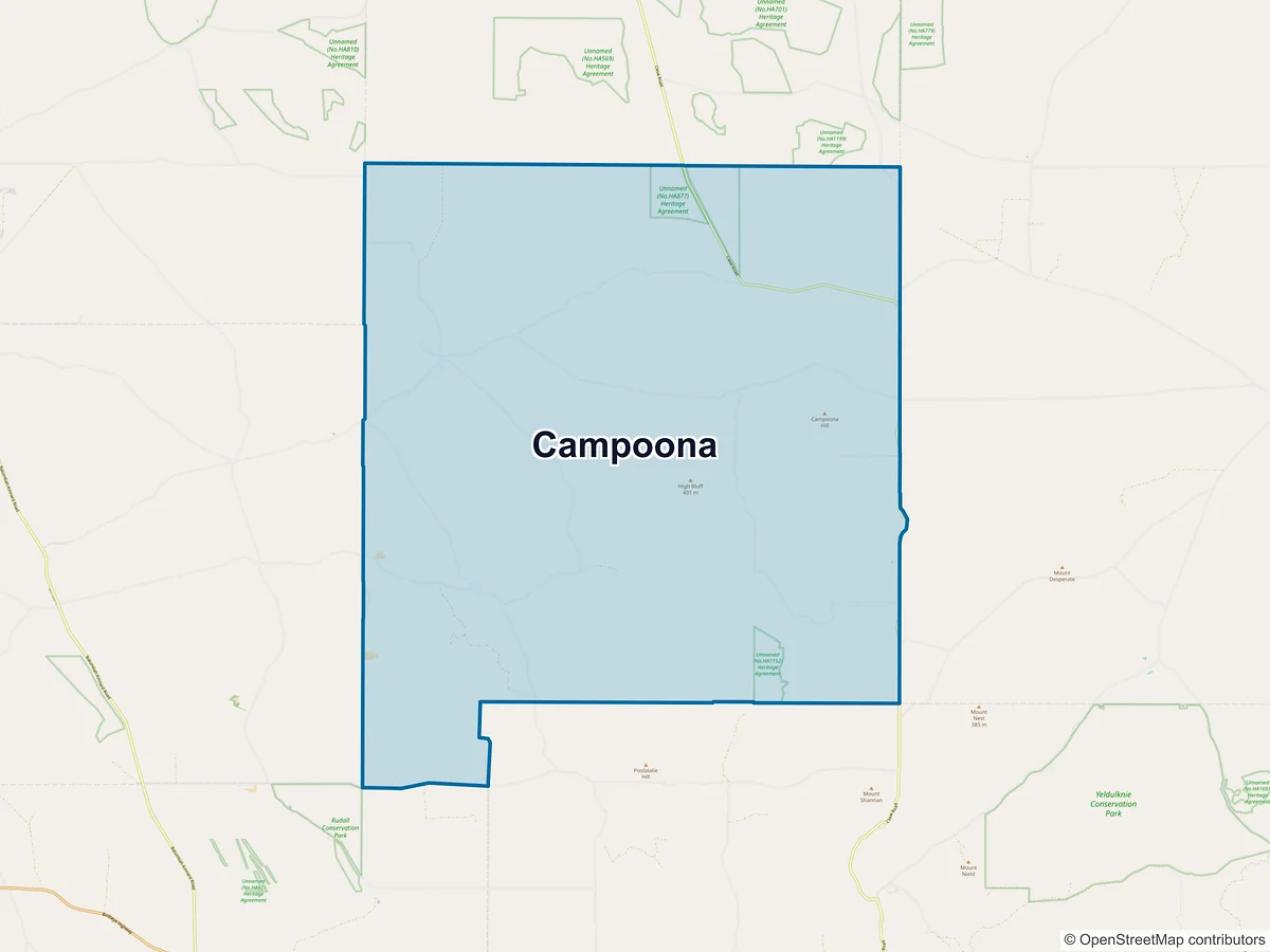 Map of Campoona, SA, Australia