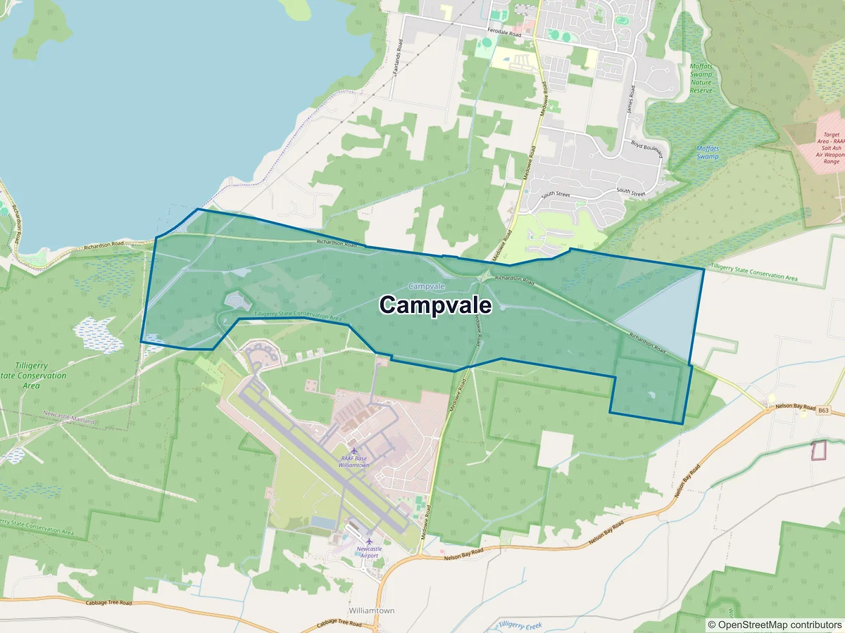 Map of Campvale, NSW, Australia