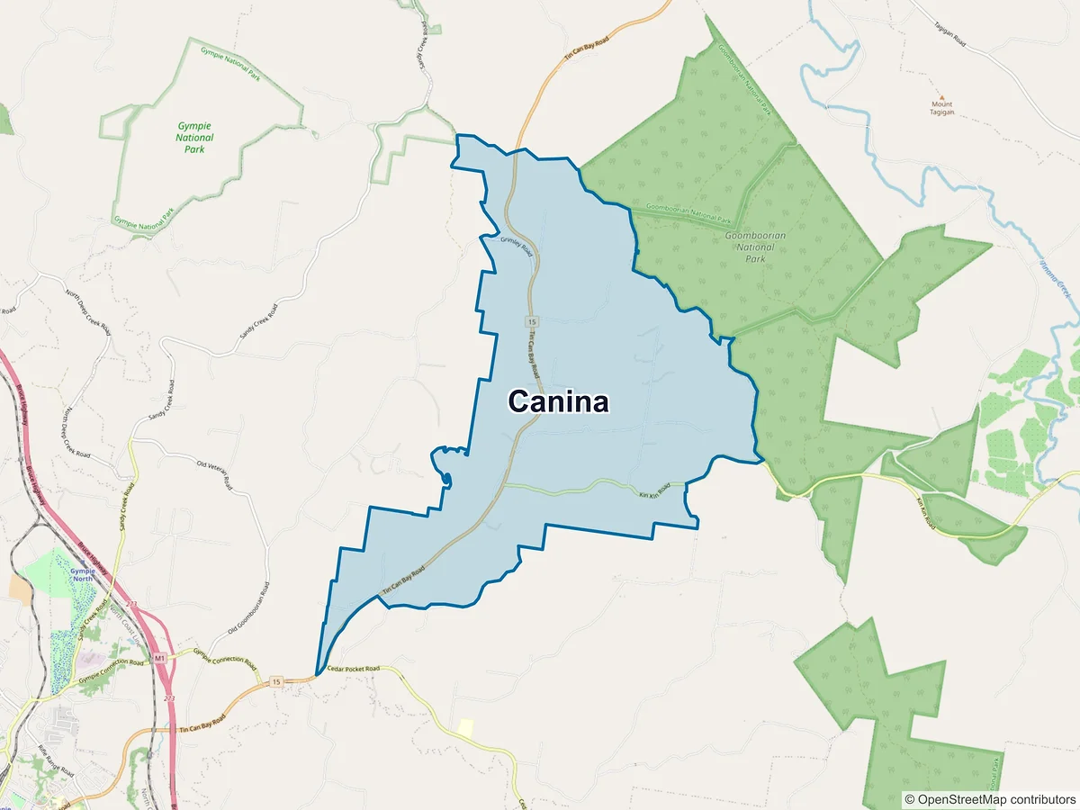 Map of Canina, QLD, Australia
