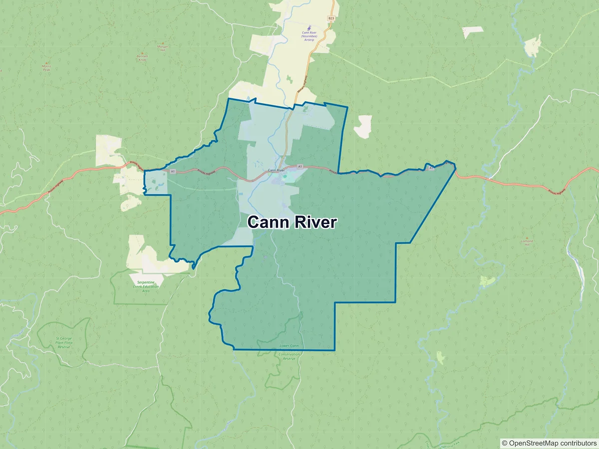 Map of Cann River, VIC, Australia