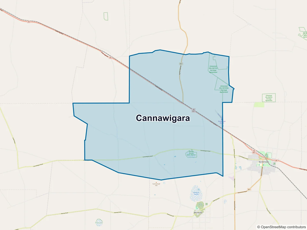 Map of Cannawigara, SA, Australia