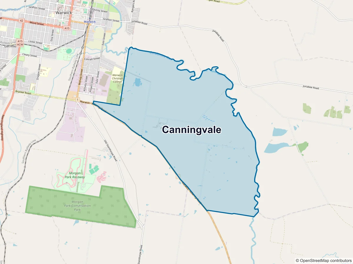 Map of Canningvale, QLD, Australia