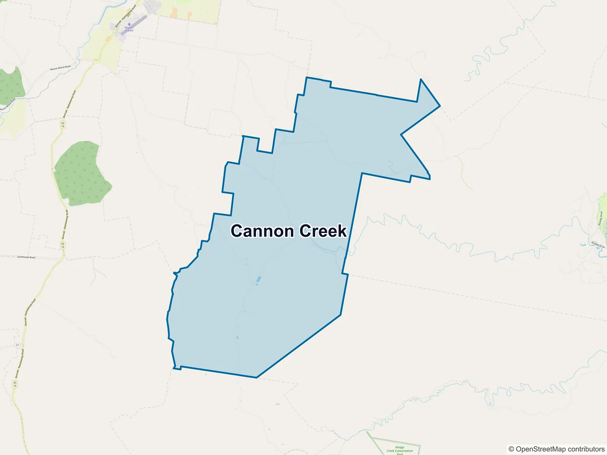 Map of Cannon Creek, QLD, Australia
