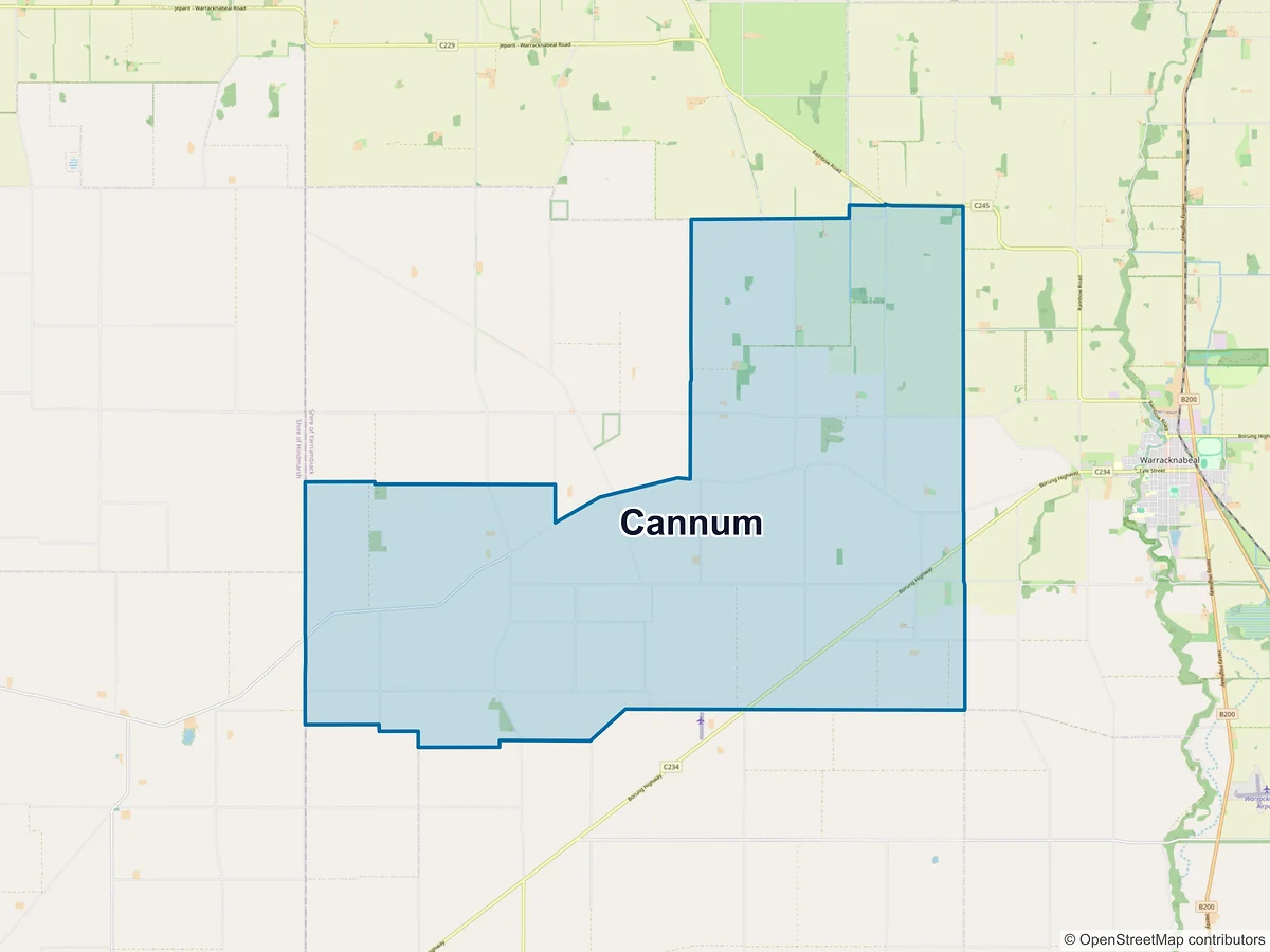 Map of Cannum, VIC, Australia