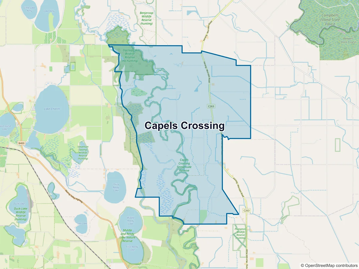 Map of Capels Crossing, VIC, Australia