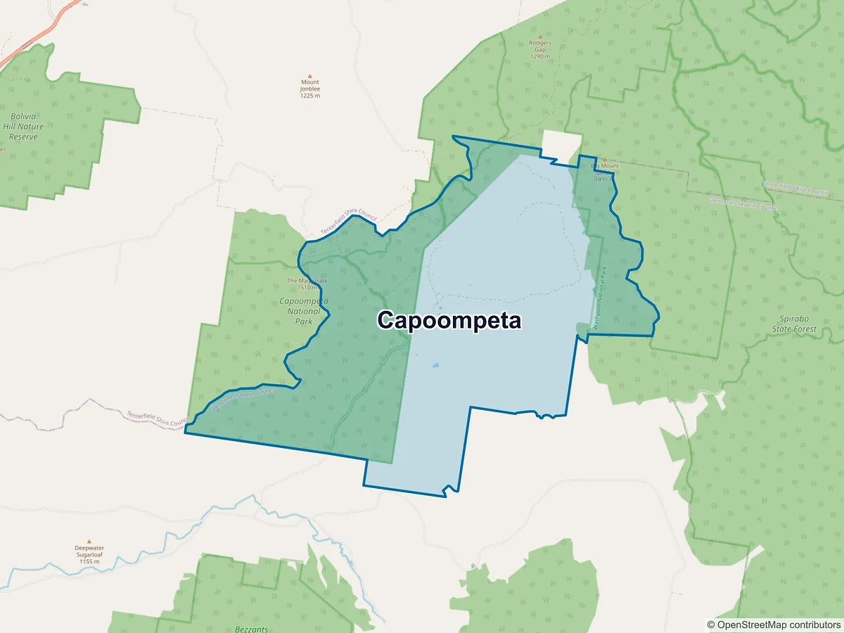 Map of Capoompeta, NSW, Australia