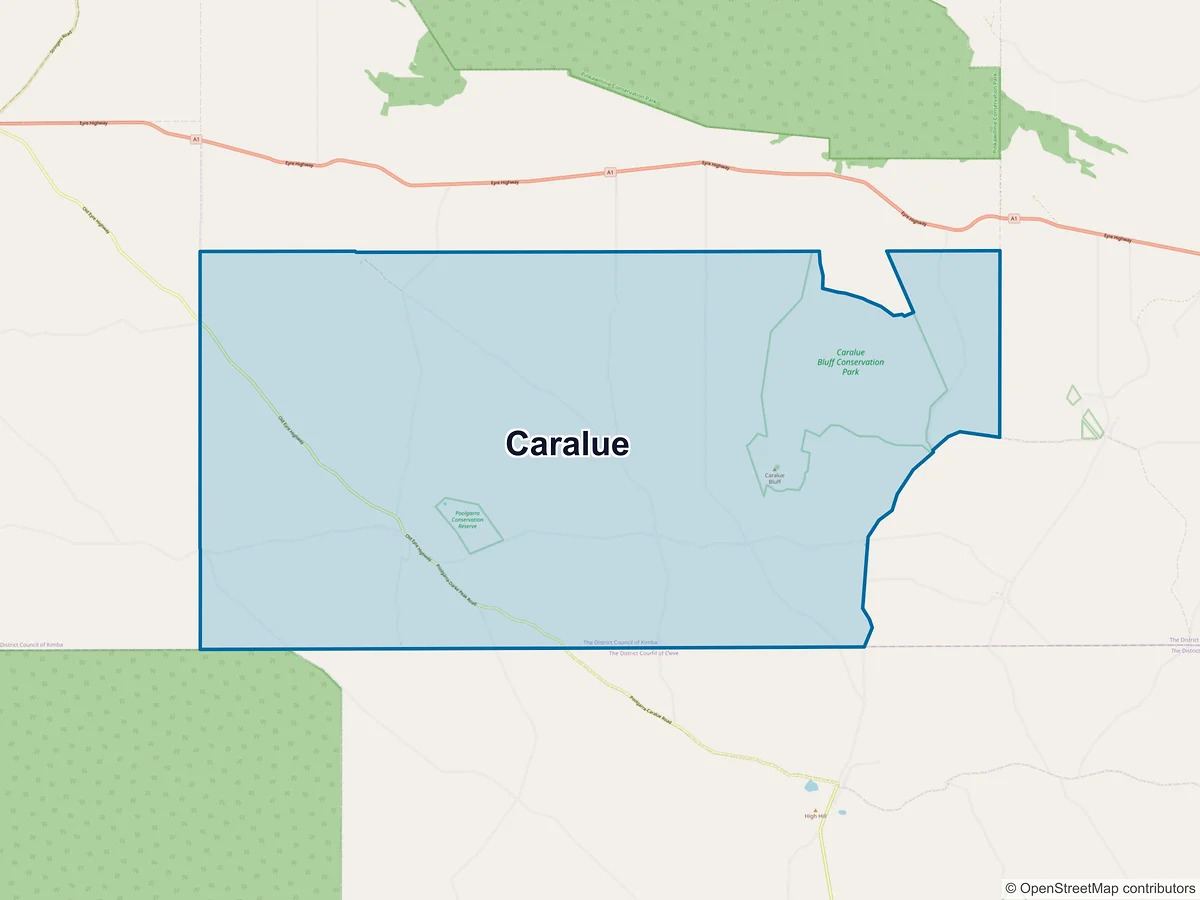 Map of Caralue, SA, Australia