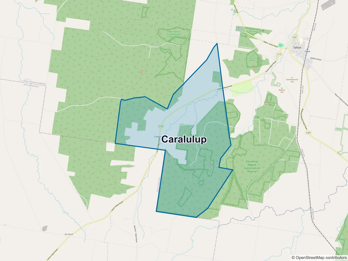 Map of Caralulup, VIC, Australia