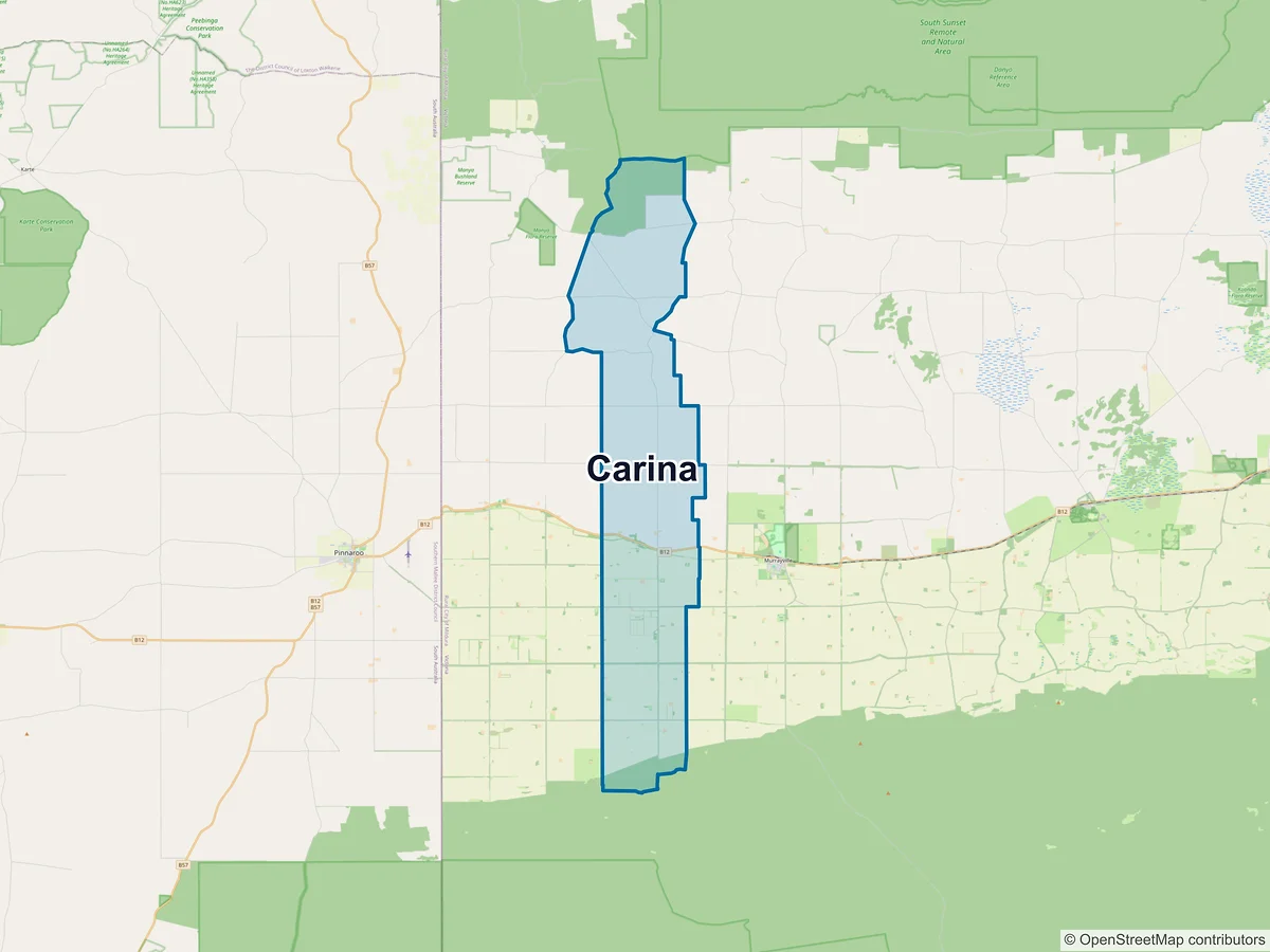 Map of Carina, VIC, Australia