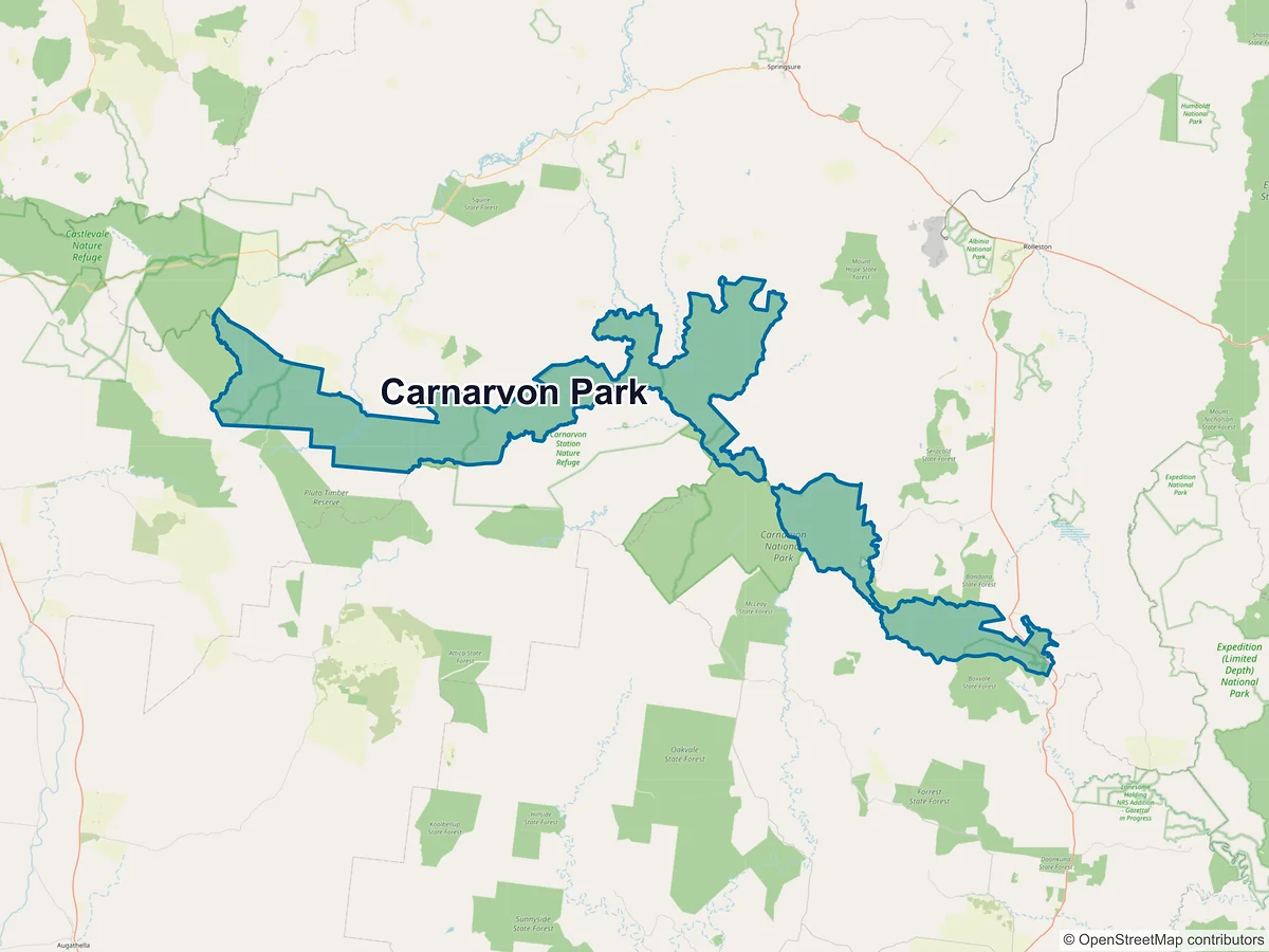 Map of Carnarvon Park, QLD, Australia