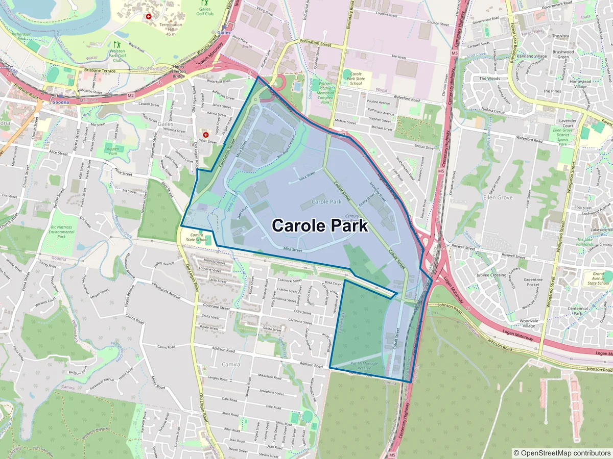 Map of Carole Park, QLD, Australia