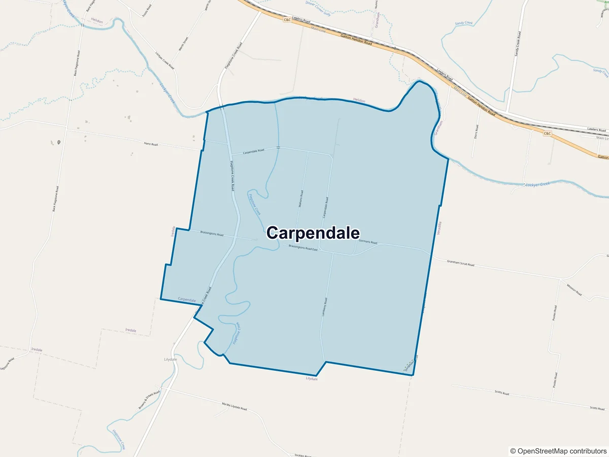 Map of Carpendale, QLD, Australia