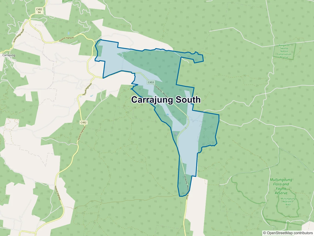 Map of Carrajung South, VIC, Australia