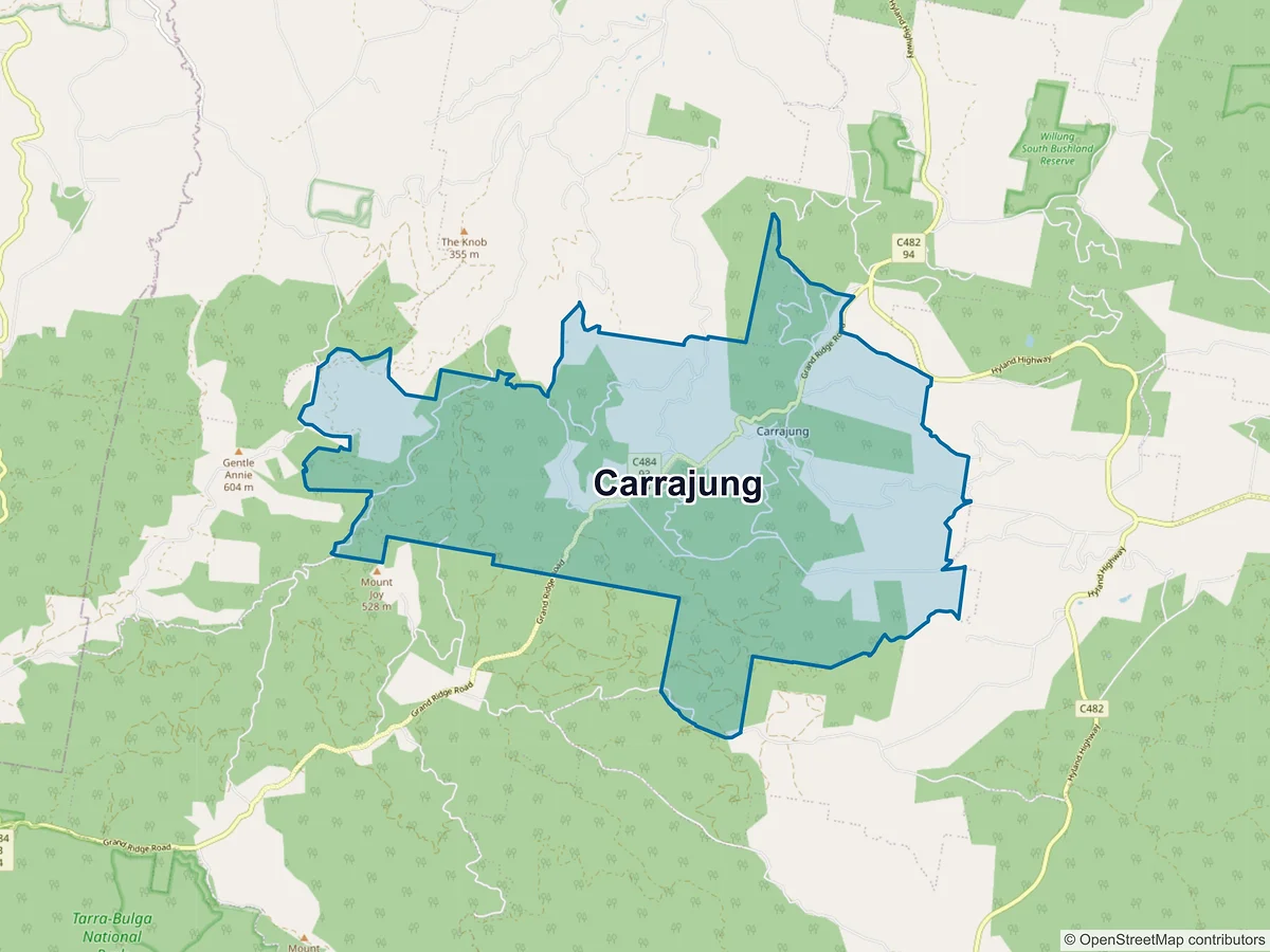 Map of Carrajung, VIC, Australia