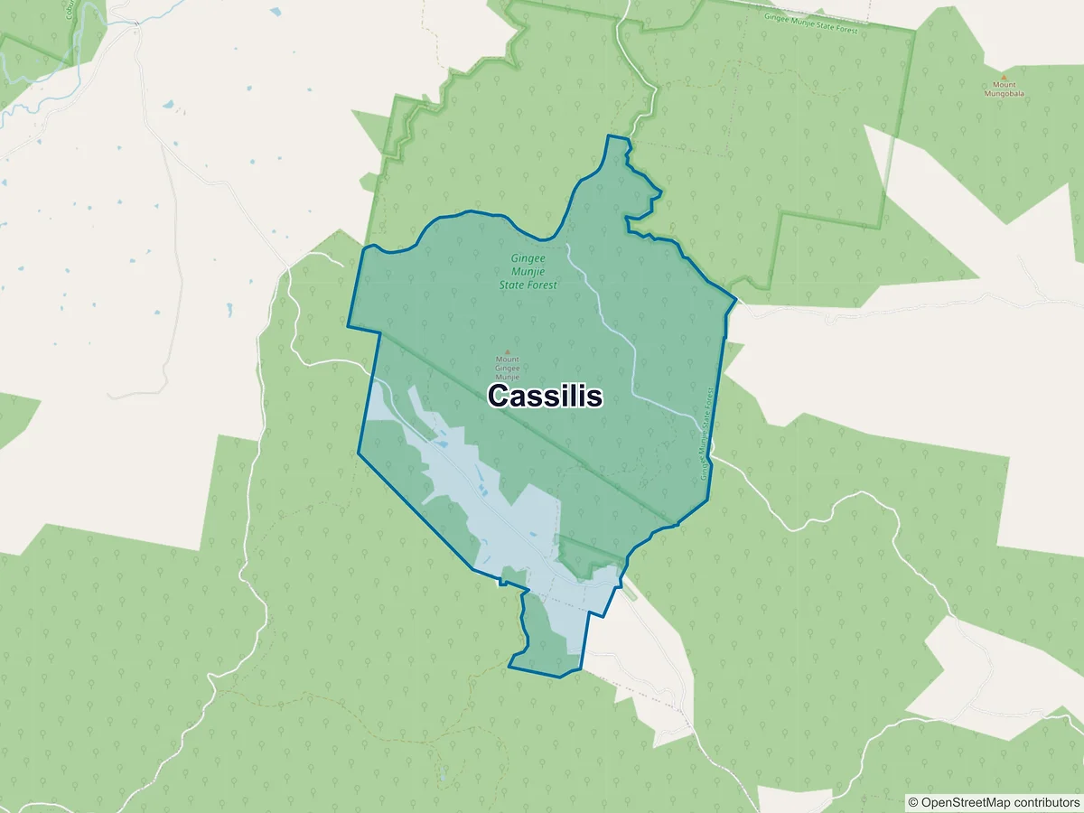 Map of Cassilis, VIC, Australia