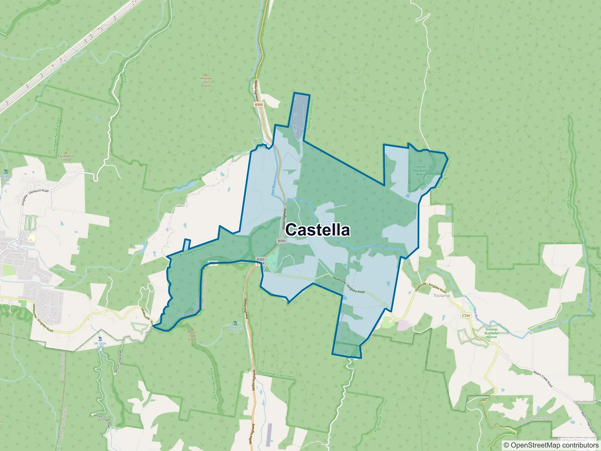 Map of Castella, VIC, Australia