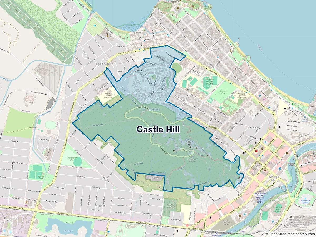 Map of Castle Hill, QLD, Australia