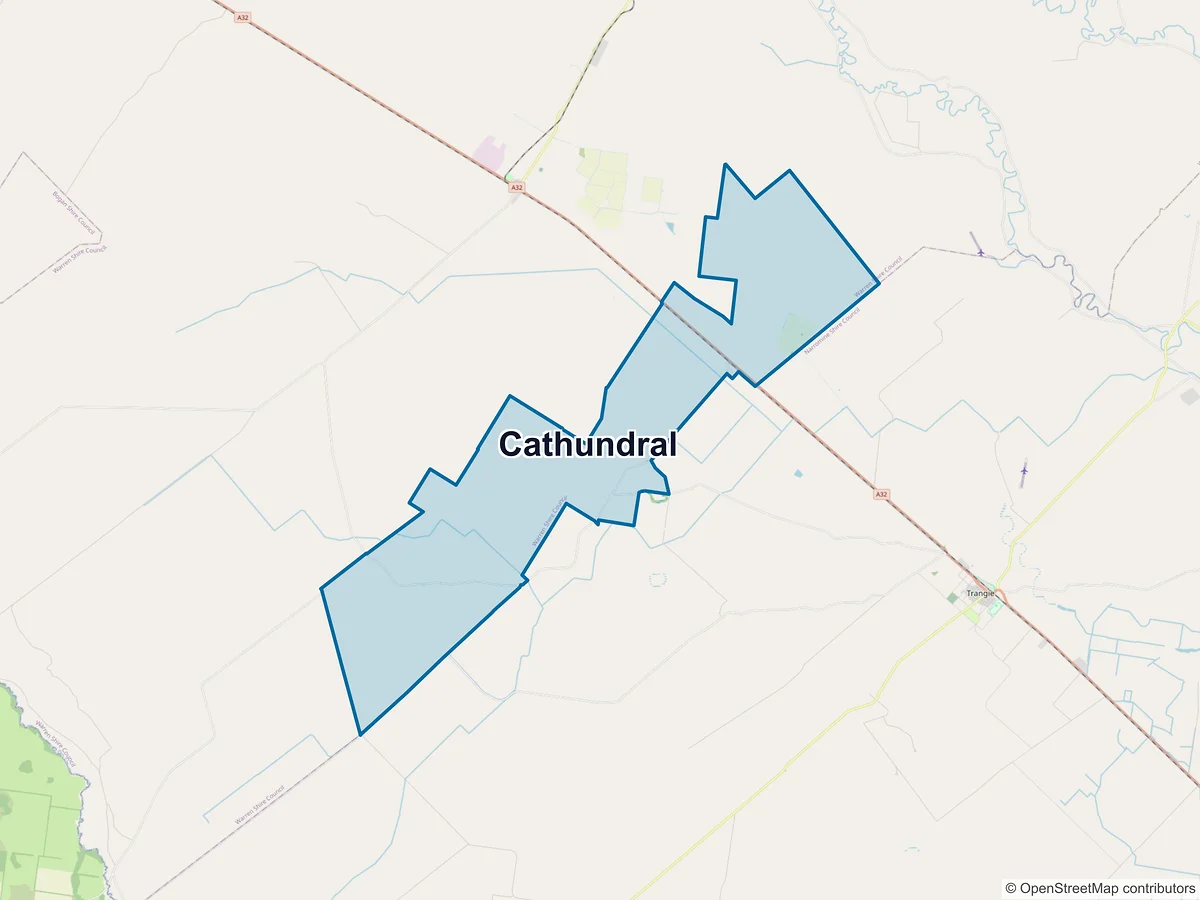 Map of Cathundral, NSW, Australia