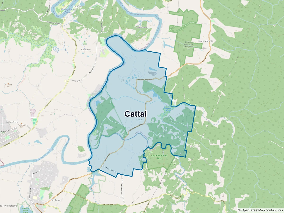 Map of Cattai, NSW, Australia