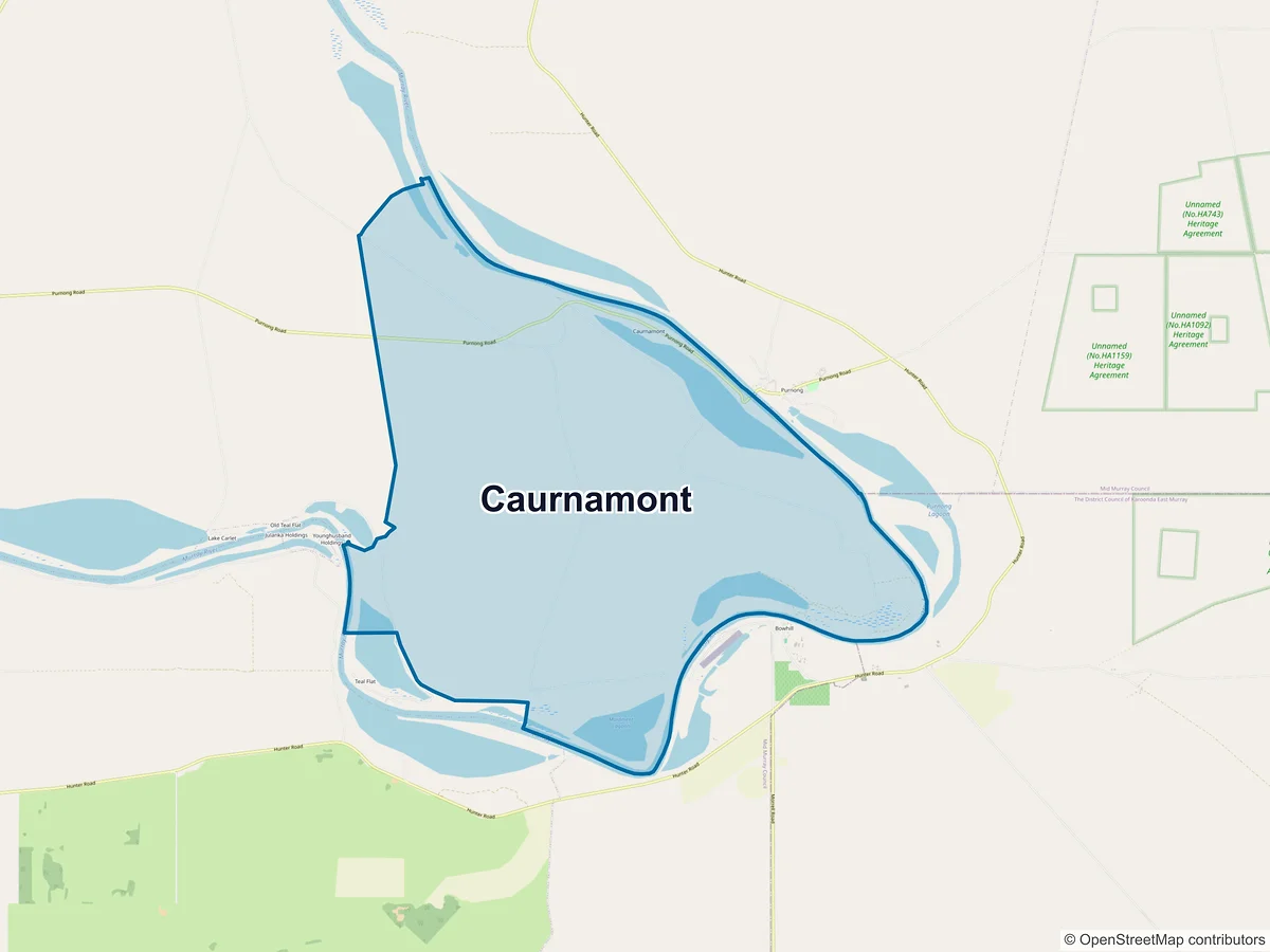 Map of Caurnamont, SA, Australia