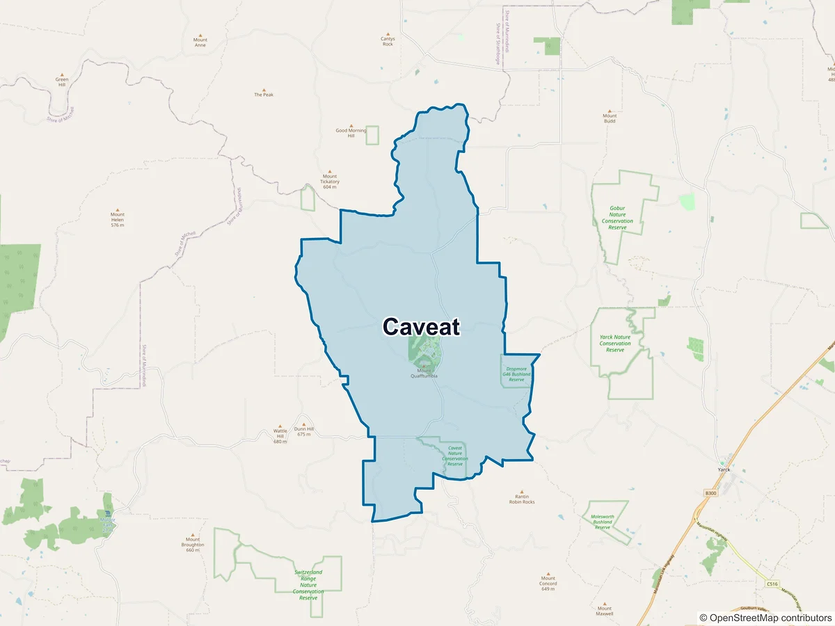 Map of Caveat, VIC, Australia