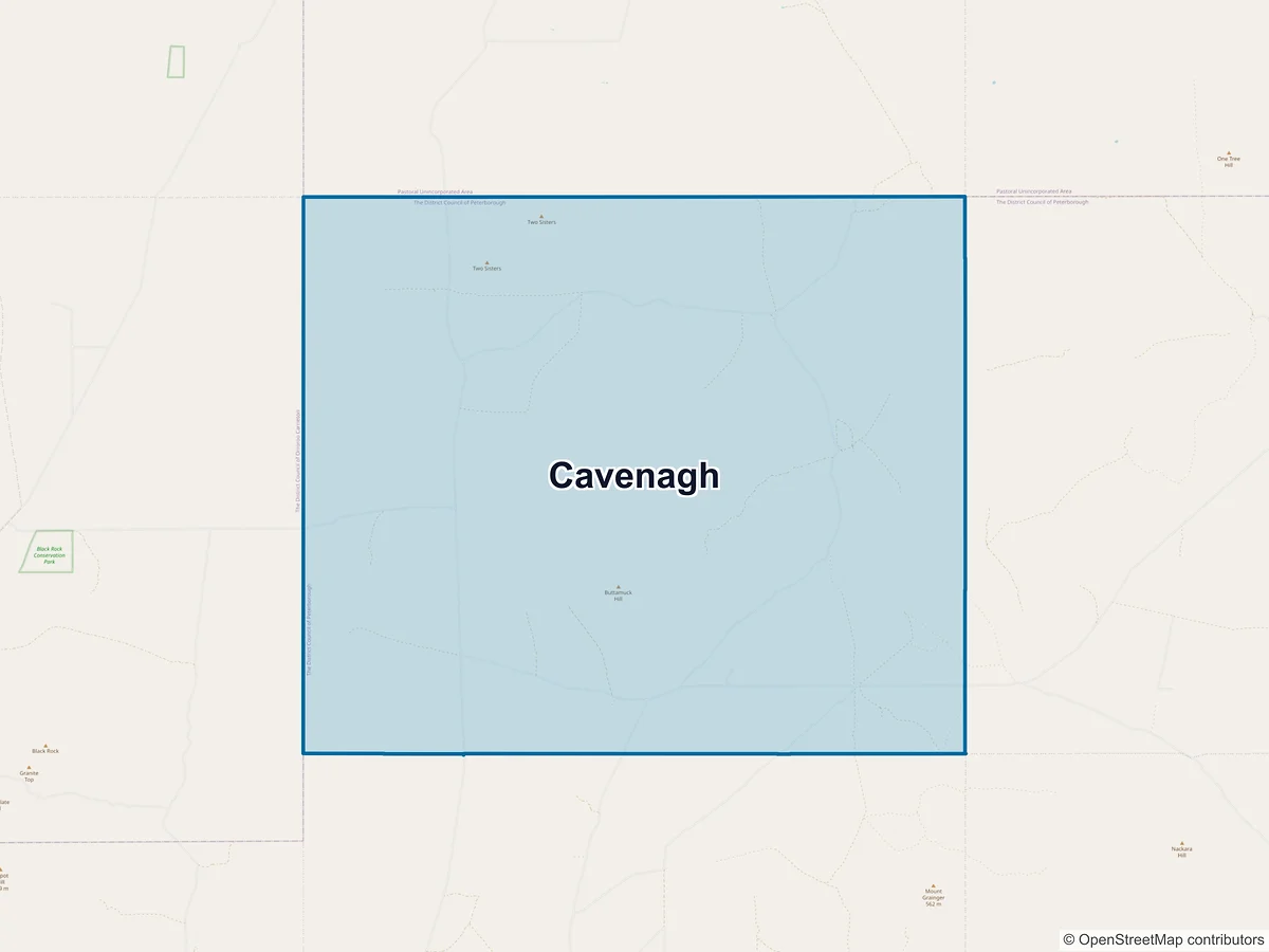 Map of Cavenagh, SA, Australia