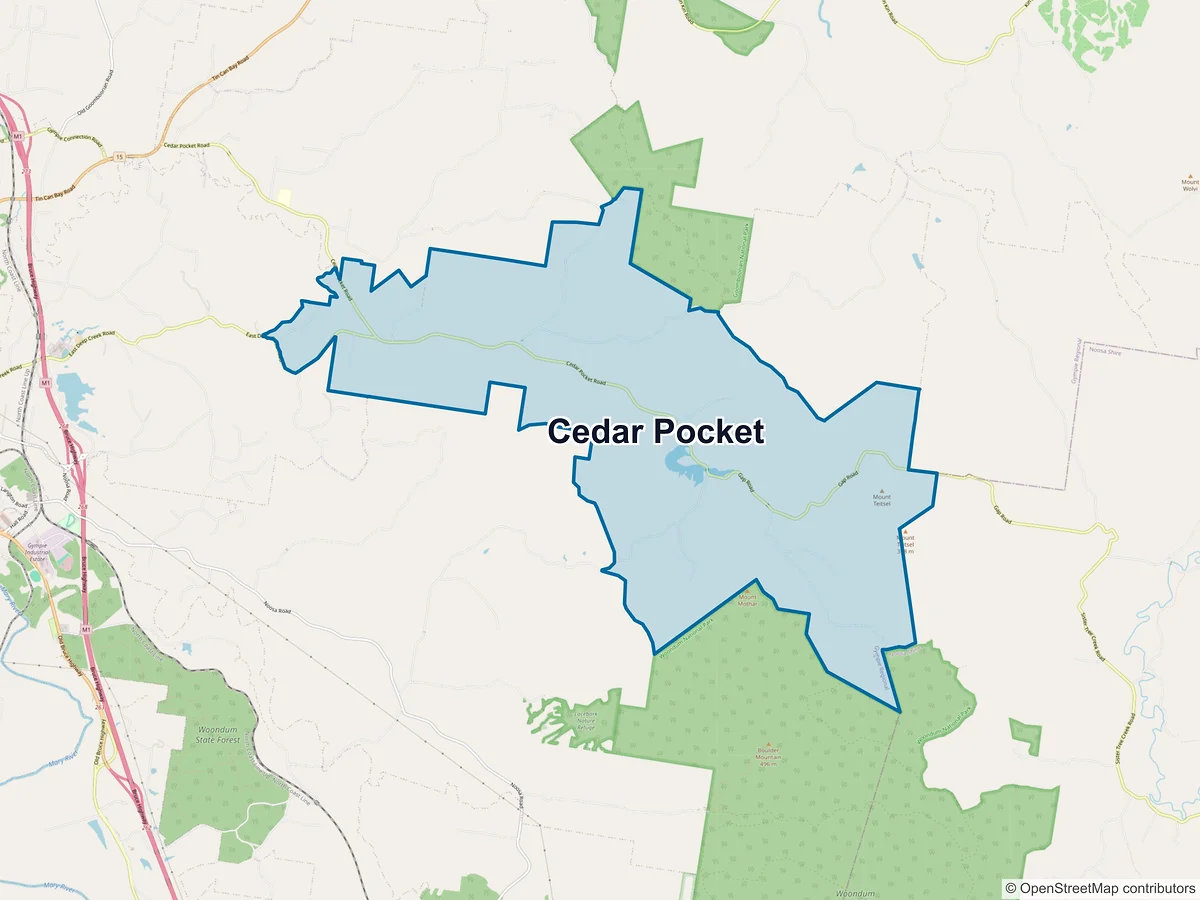 Map of Cedar Pocket, QLD, Australia