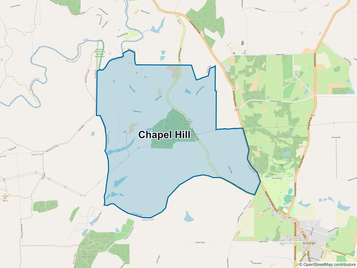 Map of Chapel Hill, SA, Australia