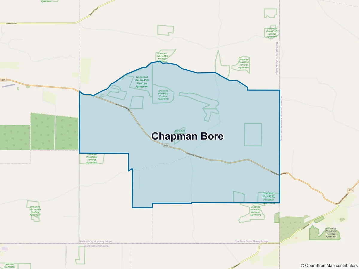Map of Chapman Bore, SA, Australia
