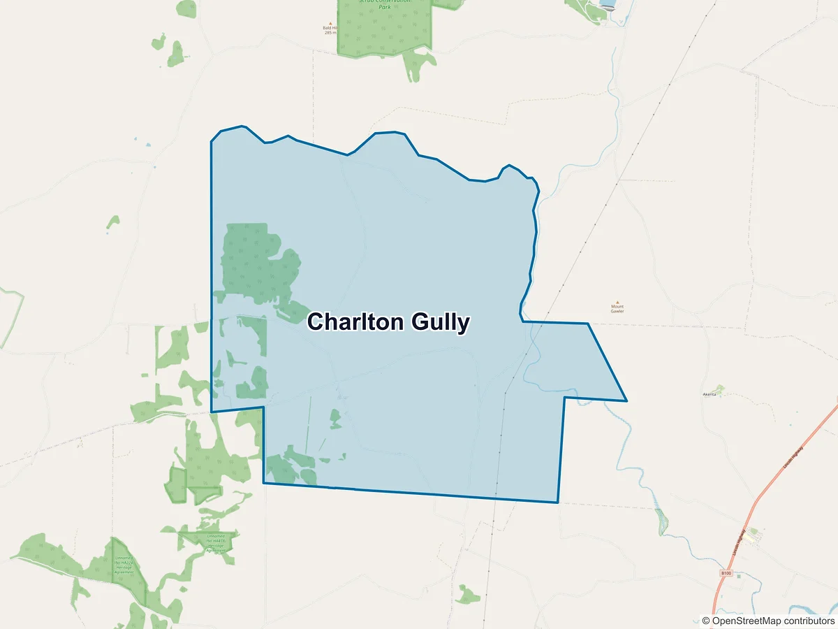 Map of Charlton Gully, SA, Australia