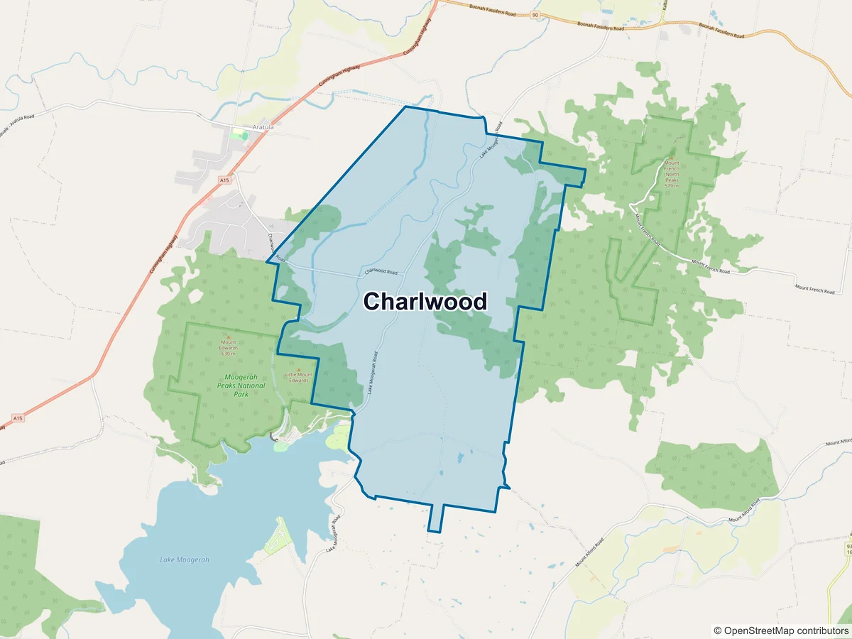 Map of Charlwood, QLD, Australia