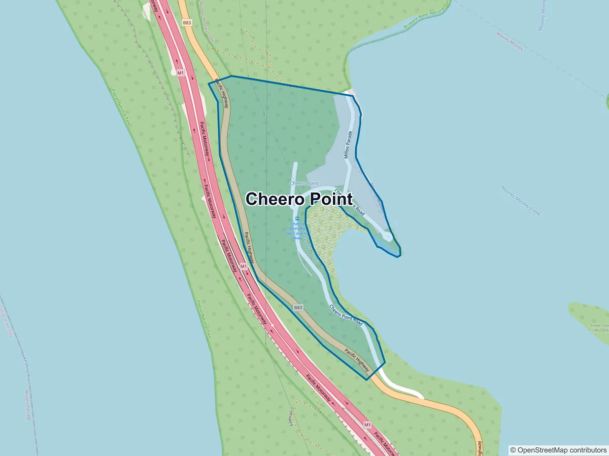 Map of Cheero Point, NSW, Australia