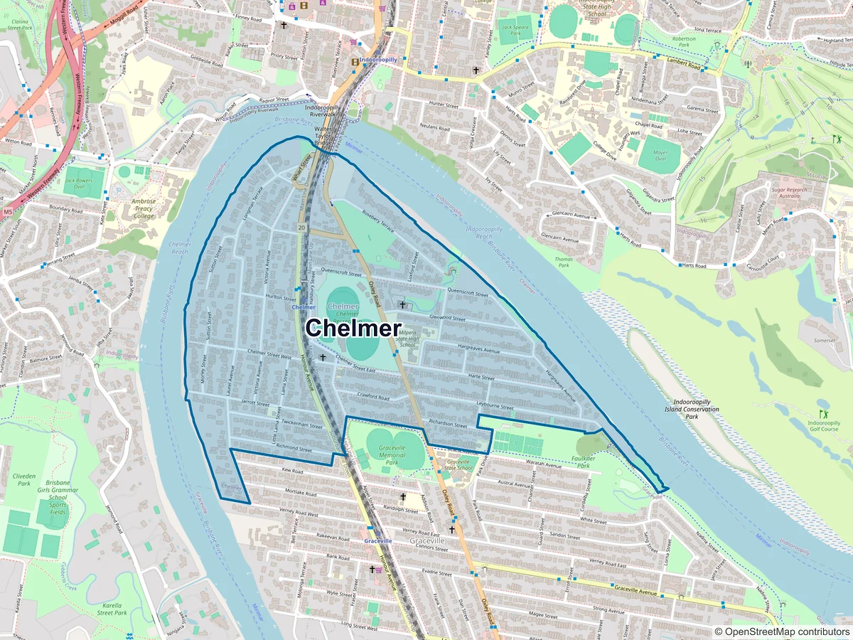 Map of Chelmer, QLD, Australia