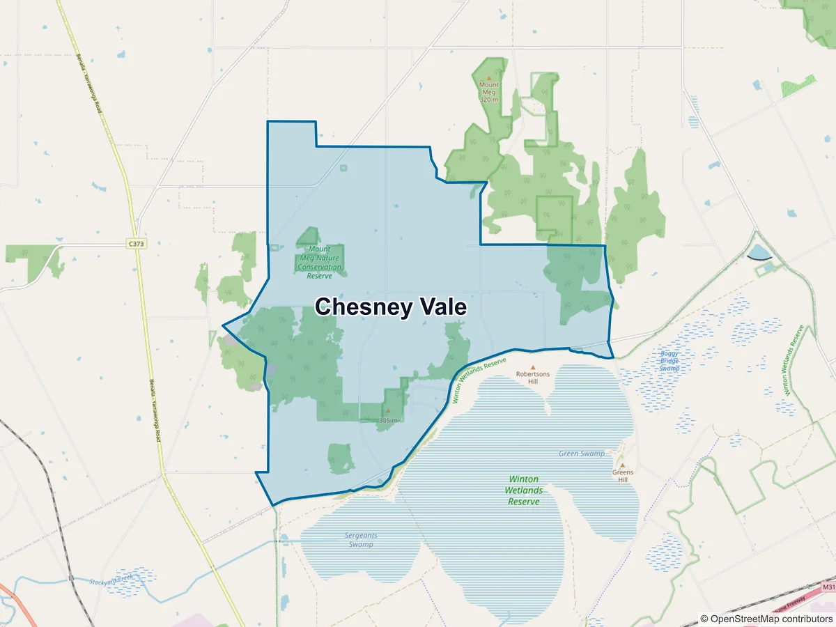 Map of Chesney Vale, VIC, Australia