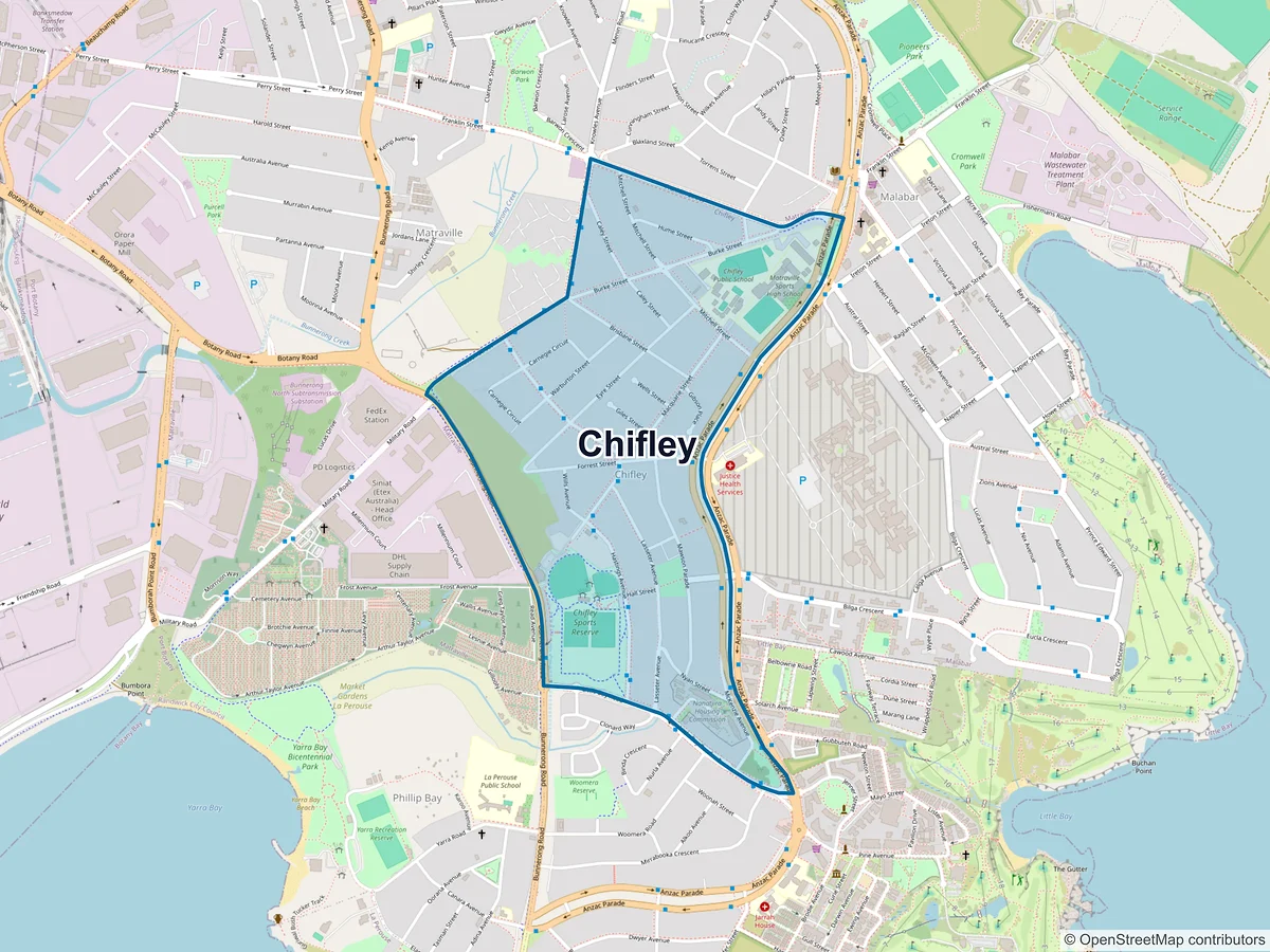 Map of Chifley, NSW, Australia