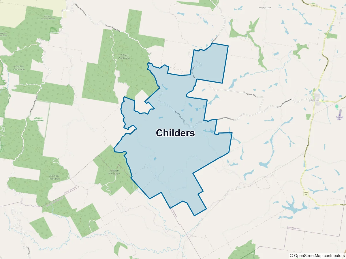 Map of Childers, VIC, Australia