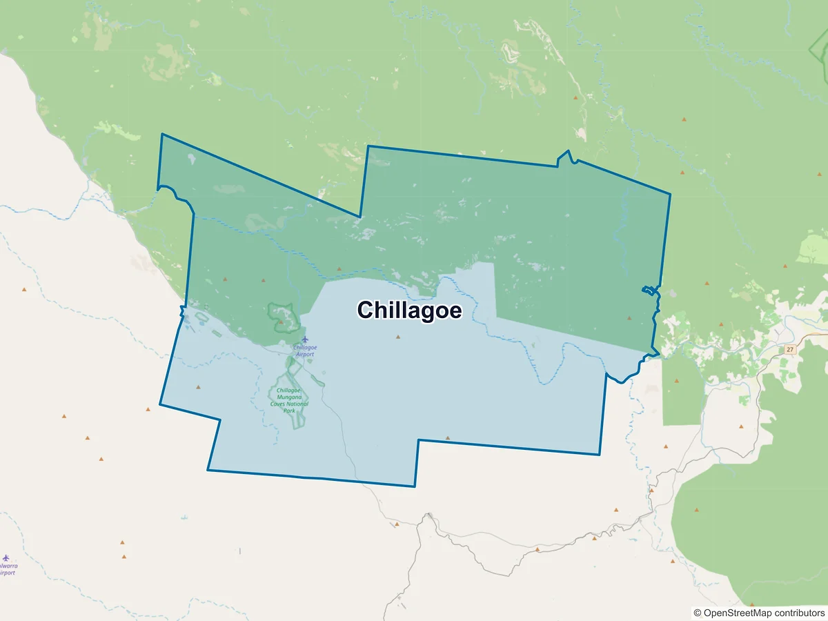 Map of Chillagoe, QLD, Australia