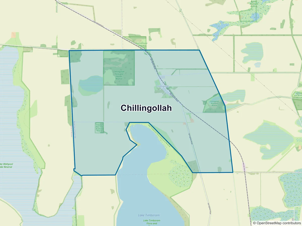 Map of Chillingollah, VIC, Australia