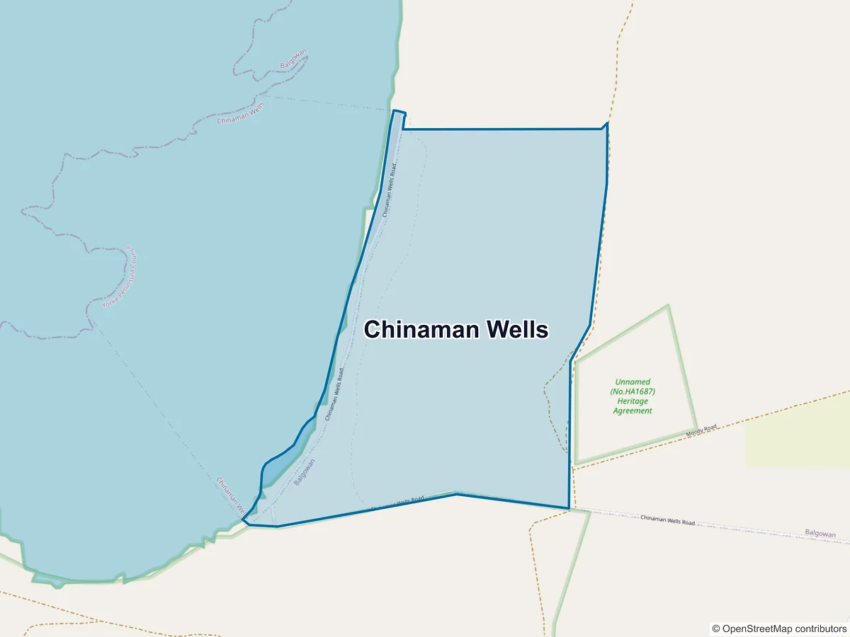 Map of Chinaman Wells, SA, Australia