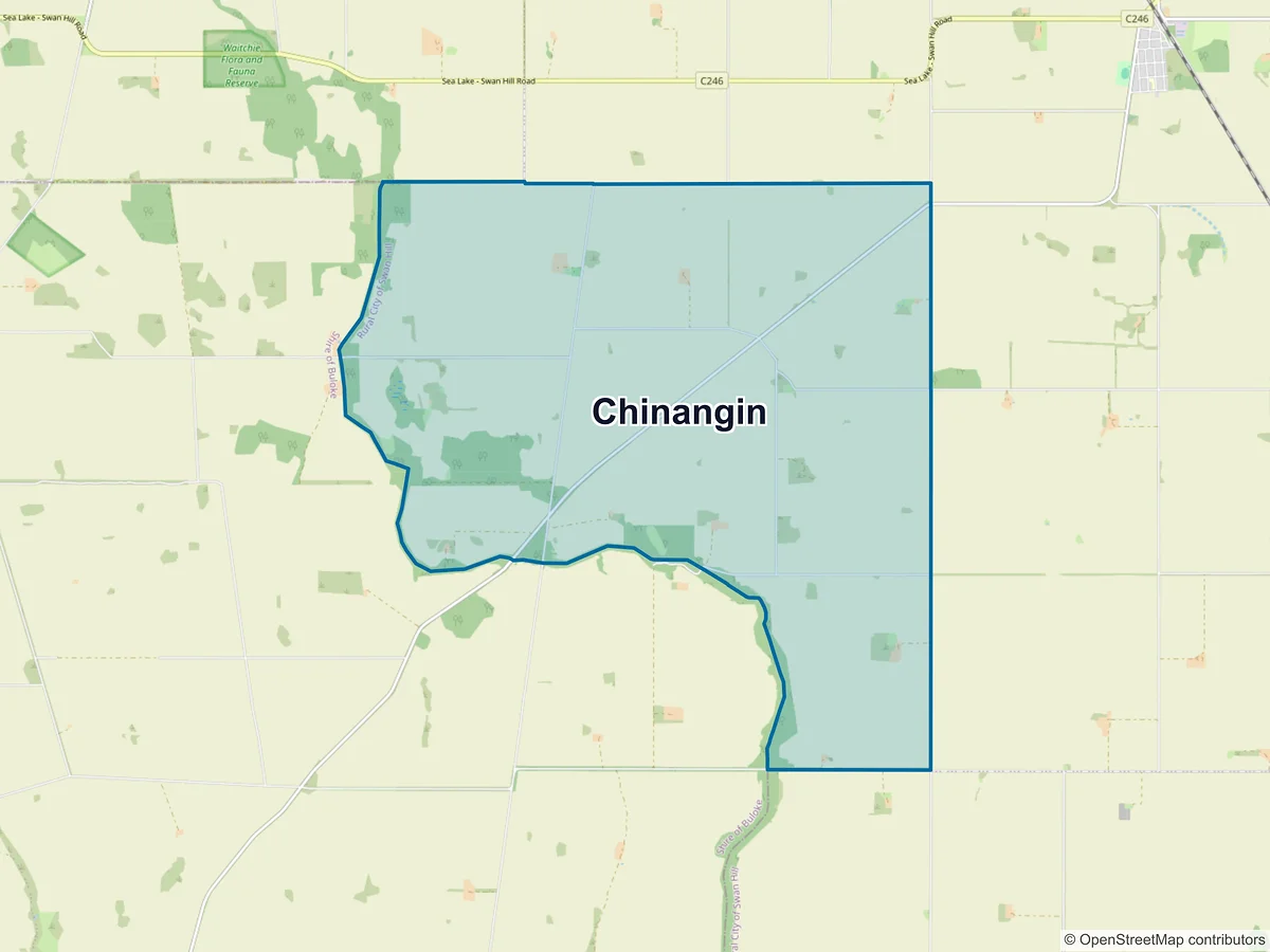 Map of Chinangin, VIC, Australia