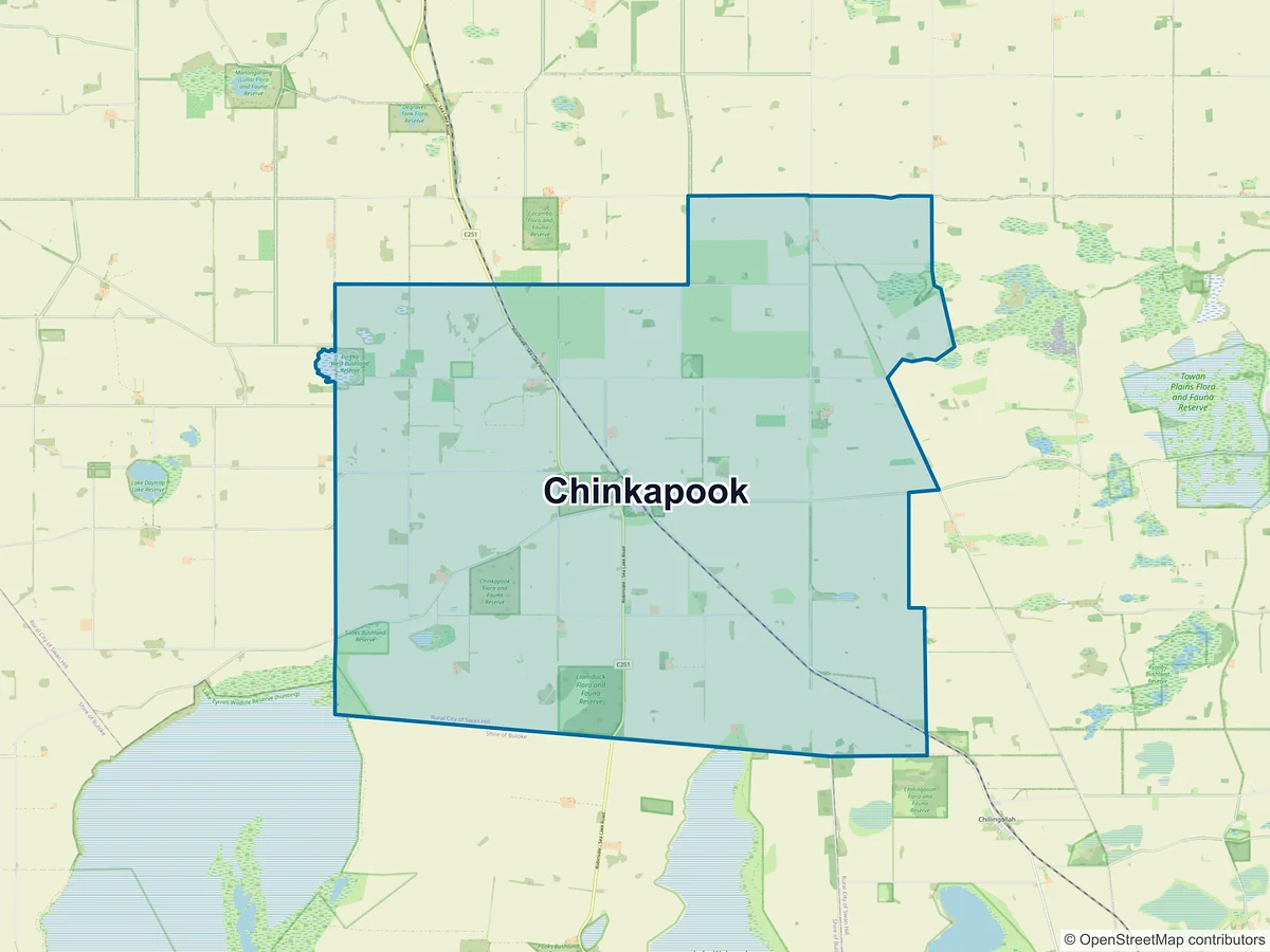 Map of Chinkapook, VIC, Australia
